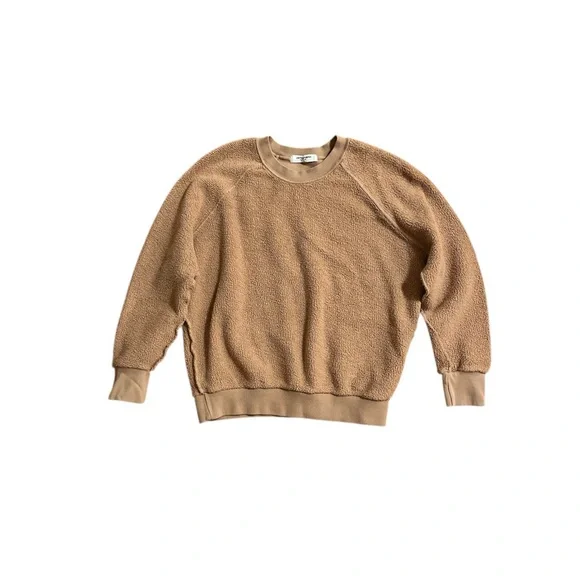 Perfect White Tee Ziggy Inside-Out Fleece Crewneck Sweater Size XS - Picture 4 of 7